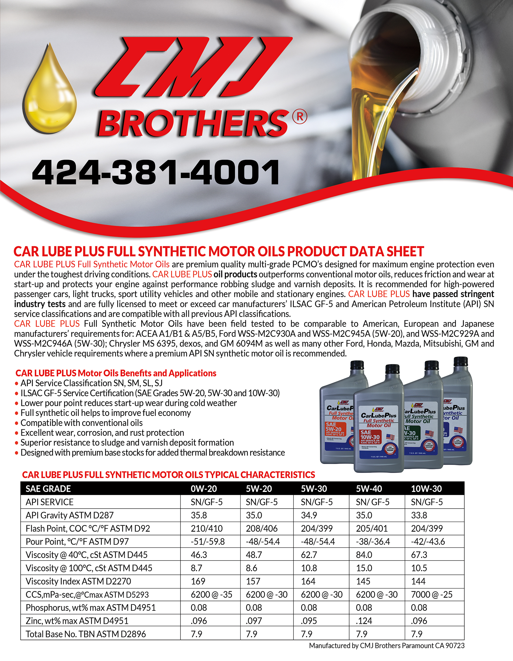 Full Synthetic Oil